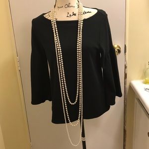 3, multi-layer, long pearl necklaces